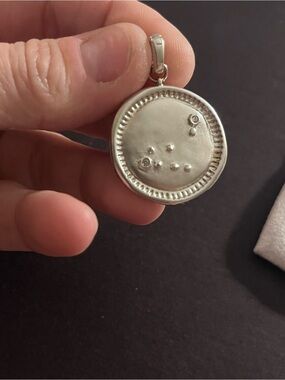 Kendra Scott Silver Constellation Disc Necklace